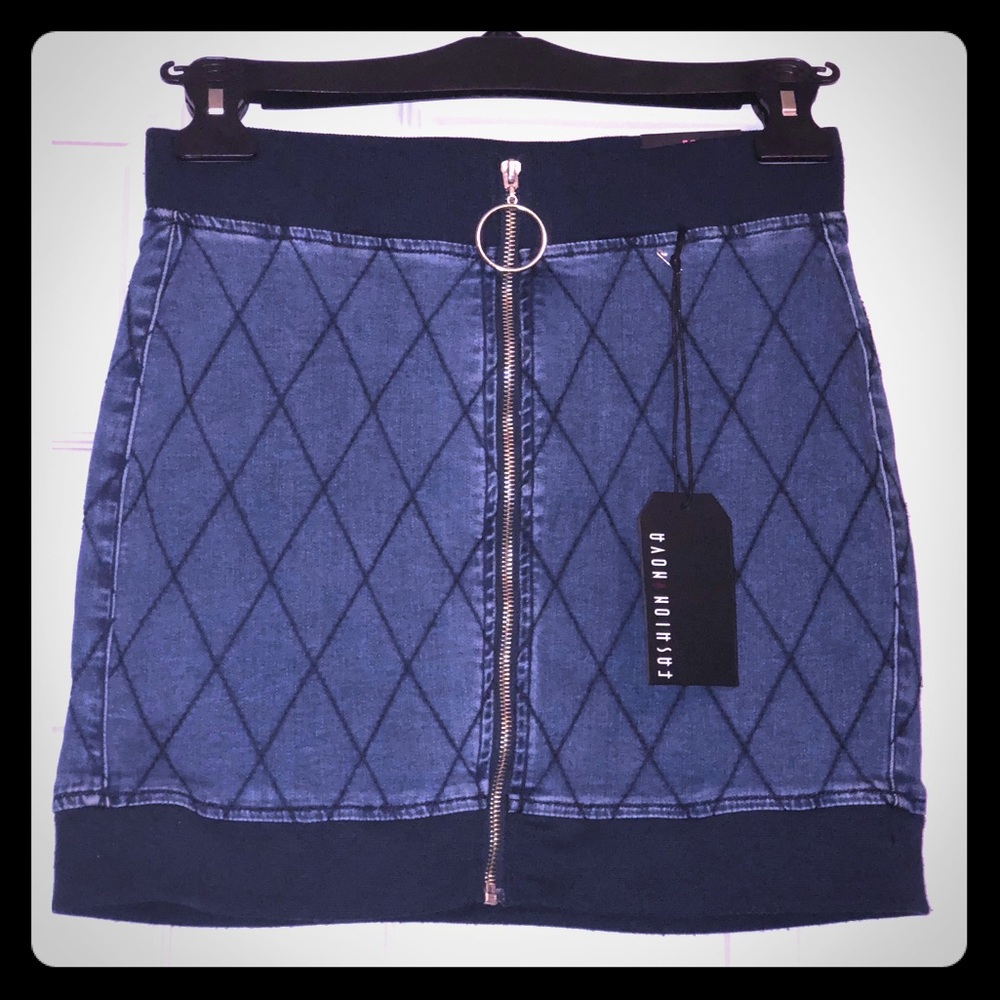 Mini jean skirt